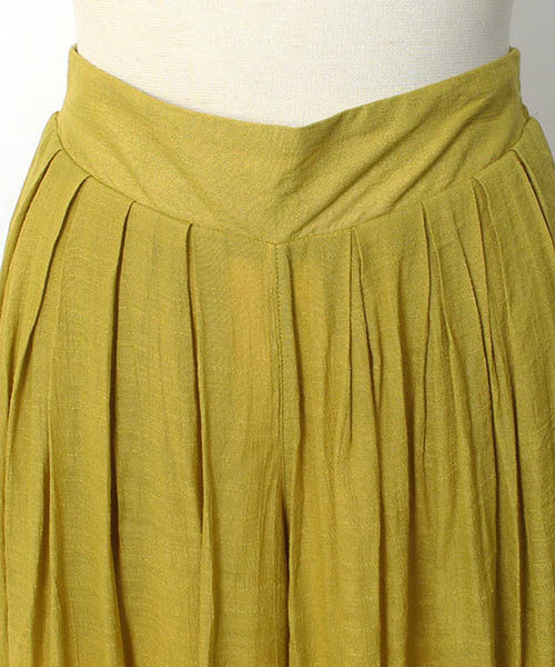 Pierrot（ピエロ）の「楊柳スラブワイドパンツ/リネンワイドパンツ（その他パンツ・レディース・ブラック/モカ/グレイッシュベージュ/カーキ/ネイビー/マスタード・M/L）」の21枚目の写真