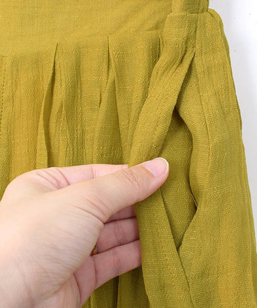 Pierrot（ピエロ）の「楊柳スラブワイドパンツ/リネンワイドパンツ（その他パンツ・レディース・ブラック/モカ/グレイッシュベージュ/カーキ/ネイビー/マスタード・M/L）」の22枚目の写真