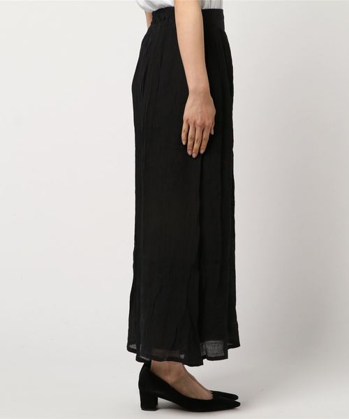 Pierrot（ピエロ）の「楊柳スラブワイドパンツ/リネンワイドパンツ（その他パンツ・レディース・ブラック/モカ/グレイッシュベージュ/カーキ/ネイビー/マスタード・M/L）」の7枚目の写真