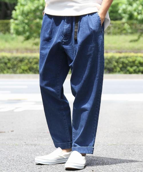 coen（コーエン）の「【WEB限定】2タックバルーンデニムクライミングパンツ（デニムパンツ・メンズ・ネイビー/ライトインディゴブルー・X-LARGE/SMALL/MEDIUM/LARGE）」の21枚目の写真