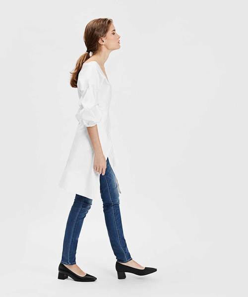 CHARLES & KEITH(チャールズ & キース)の「トラペーズヒールパンプス / TRAPEZE HEEL PUMPS(パンプス・レディース・ブラック/ブルー・22.5cm/23cm/23.5cm/24.5cm/25cm)」の8枚目の写真