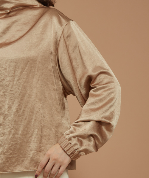 Abahouse Devinette（ドゥヴィネット）の「ドレープネックブラウス（シャツ/ブラウス・レディース・ベージュ/ネイビー・フリー）」の15枚目の写真