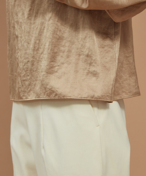 Abahouse Devinette（ドゥヴィネット）の「ドレープネックブラウス（シャツ/ブラウス・レディース・ベージュ/ネイビー・フリー）」の5枚目の写真