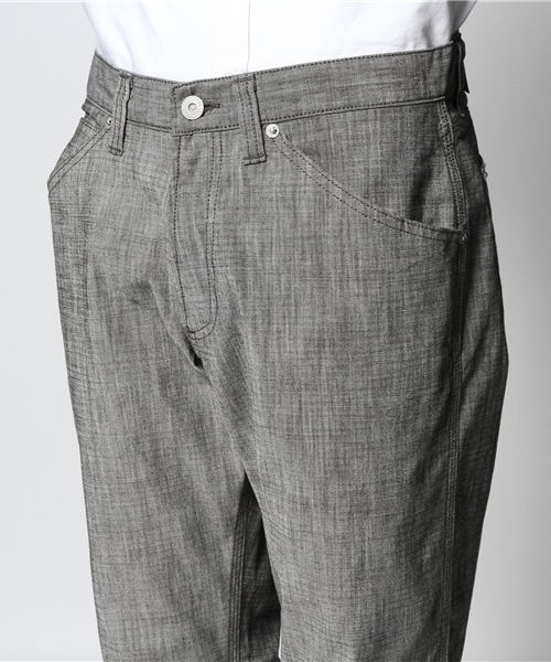 JOURNAL STANDARD（ジャーナルスタンダード）の「★★T/C ヒラロールアップパンツ#（その他パンツ・メンズ・ネイビー/ベージュ/サックスブルー/ブラック・MEDIUM/SMALL/LARGE）」の7枚目の写真