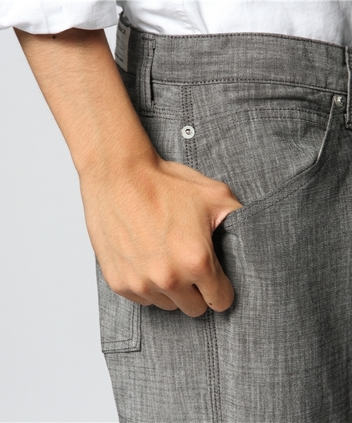 JOURNAL STANDARD（ジャーナルスタンダード）の「★★T/C ヒラロールアップパンツ#（その他パンツ・メンズ・ネイビー/ベージュ/サックスブルー/ブラック・MEDIUM/SMALL/LARGE）」の9枚目の写真