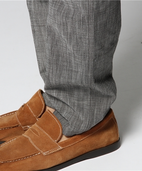 JOURNAL STANDARD（ジャーナルスタンダード）の「★★T/C ヒラロールアップパンツ#（その他パンツ・メンズ・ネイビー/ベージュ/サックスブルー/ブラック・MEDIUM/SMALL/LARGE）」の10枚目の写真