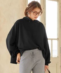 KOBE LETTUCE | ボリュームスリーブ×ビッグシルエットスリットパーカー＊レディース/スウェット/トップス/トレーナー[C3512]神戸レタス(パーカー)