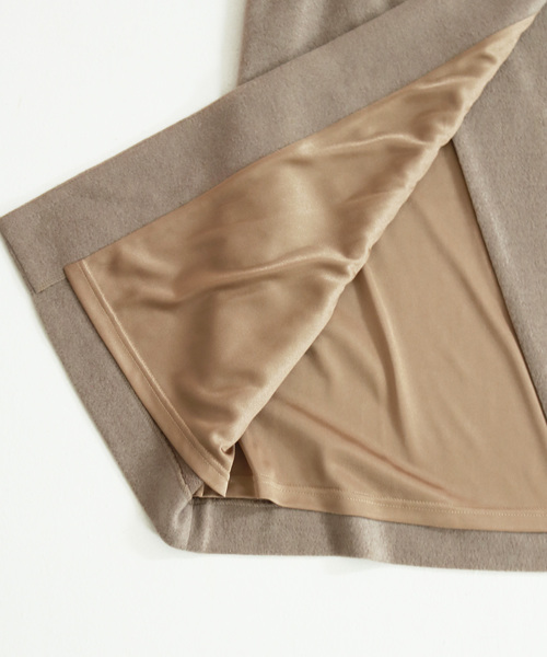 TODAYFUL（トゥデイフル）の「ブラッシュWラップアラウンドスカート（スカート・レディース・ベージュ/ネイビー・FREE）」の7枚目の写真