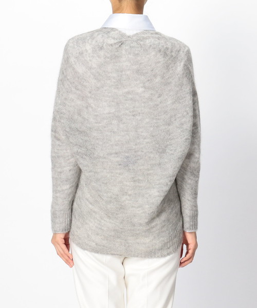 NARACAMICIE(ナラカミーチェ)の「ホールガーメントモヘヤプルオーバーニット(ニット/セーター・レディース・ライトグレー/グレー・MEDIUM)」の9枚目の写真