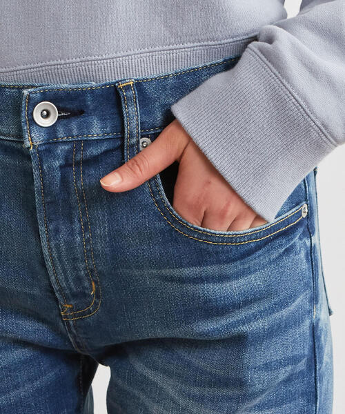 green label relaxing（グリーンレーベルリラクシング）の「◆SC ST B/F テーパード デニム パンツ（デニムパンツ・レディース・コバルトブルー/ネイビー・34/36/42/44/40/38/46）」の5枚目の写真