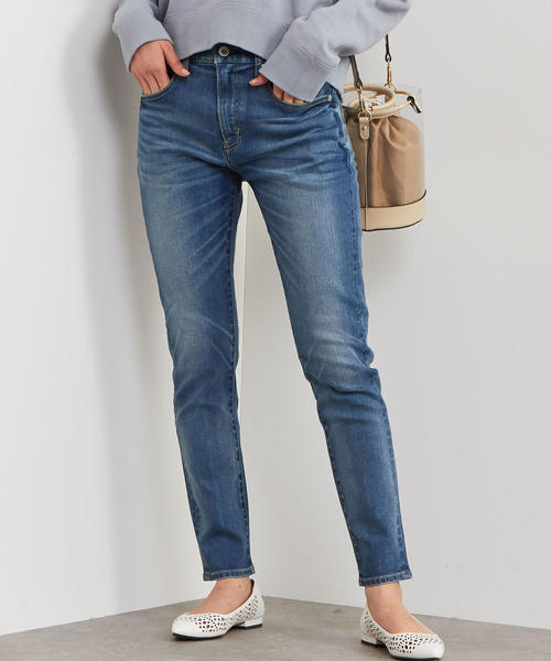 green label relaxing（グリーンレーベルリラクシング）の「◆SC ST B/F テーパード デニム パンツ（デニムパンツ・レディース・コバルトブルー/ネイビー・34/36/42/44/40/38/46）」の19枚目の写真