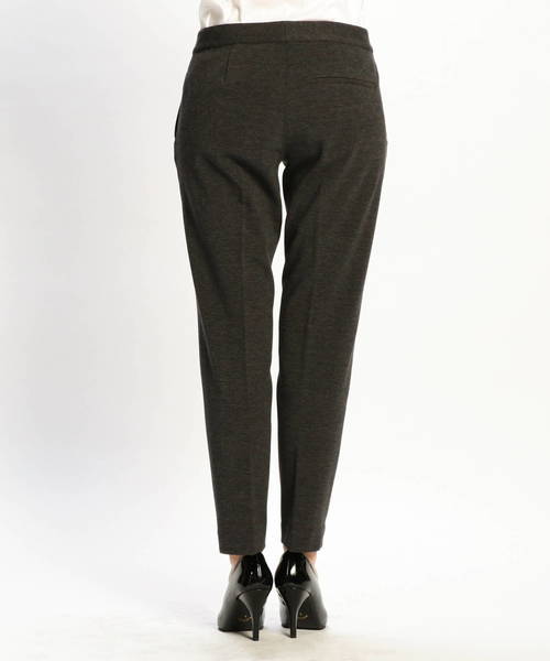 NARACAMICIE（ナラカミーチェ）の「【セットアップスーツ対応】ミラノリブ裏起毛9分丈パンツ（その他パンツ・レディース・グレー/ブラック・SMALL/MEDIUM/LARGE）」の3枚目の写真