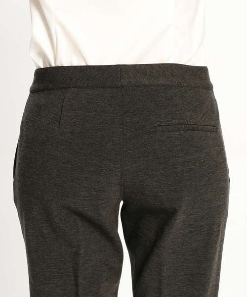 NARACAMICIE（ナラカミーチェ）の「【セットアップスーツ対応】ミラノリブ裏起毛9分丈パンツ（その他パンツ・レディース・グレー/ブラック・SMALL/MEDIUM/LARGE）」の5枚目の写真