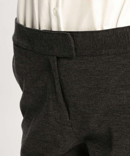 NARACAMICIE（ナラカミーチェ）の「【セットアップスーツ対応】ミラノリブ裏起毛9分丈パンツ（その他パンツ・レディース・グレー/ブラック・SMALL/MEDIUM/LARGE）」の6枚目の写真