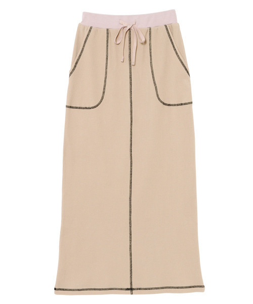 Candy Stripper(キャンディストリッパー)の「WAFFLE スカート(スカート・レディース・ブラック/パープル/ベージュ・2)」の1枚目の写真