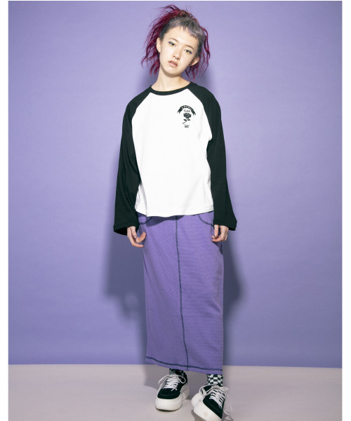 Candy Stripper(キャンディストリッパー)の「WAFFLE スカート(スカート・レディース・ブラック/パープル/ベージュ・2)」の9枚目の写真