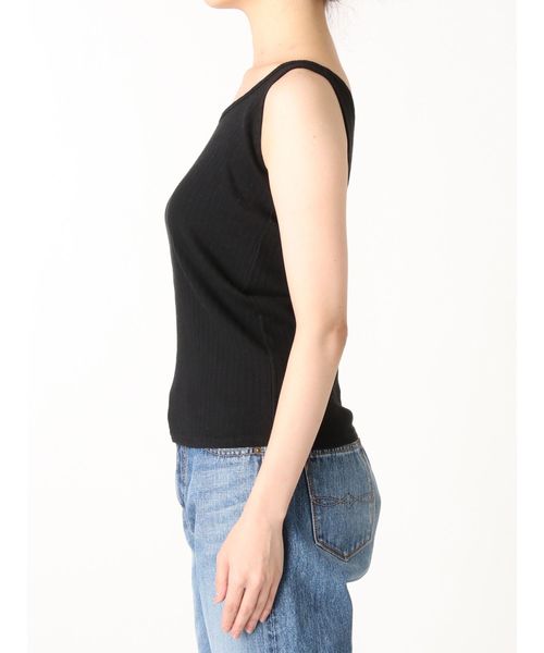 Ungrid（アングリッド）の「ワンショルテレコタンクトップ（タンクトップ・レディース・ブラック/パープル/グレー/オフホワイト/モカ・FREE）」の8枚目の写真