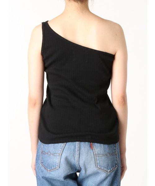 Ungrid（アングリッド）の「ワンショルテレコタンクトップ（タンクトップ・レディース・ブラック/パープル/グレー/オフホワイト/モカ・FREE）」の9枚目の写真