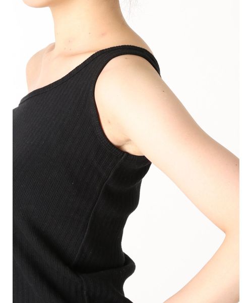 Ungrid（アングリッド）の「ワンショルテレコタンクトップ（タンクトップ・レディース・ブラック/パープル/グレー/オフホワイト/モカ・FREE）」の11枚目の写真