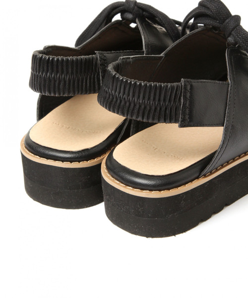 niko and...（ニコアンド）の「レースアップサンダル（サンダル・レディース・ブラック/ベージュ・SMALL/MEDIUM/LARGE）」の11枚目の写真