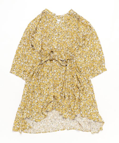 Petit Main Lien プティマインリアン の Lien ボタニカル柄ロングブラウス シャツ ブラウス Wear