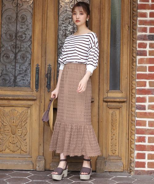 one after another NICE CLAUP(ワンアフターアナザーナイスクラップ)の「ワンショルダー2wayトップス(Tシャツ/カットソー・レディース・オフホワイト/ブラウン/テラコッタ/ベージュ/グリーン・FREE)」の21枚目の写真