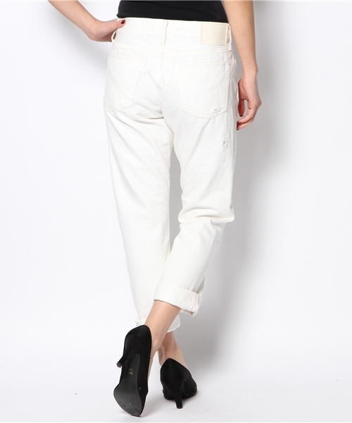 goa（ゴア）の「13OZ ホワイトデニムボーイズパンツ（デニムパンツ・レディース・ホワイト・1/2）」の7枚目の写真