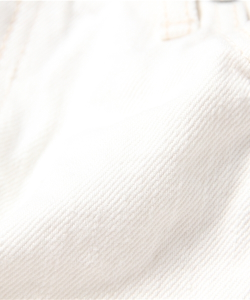 goa（ゴア）の「13OZ ホワイトデニムボーイズパンツ（デニムパンツ・レディース・ホワイト・1/2）」の5枚目の写真