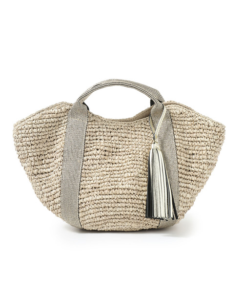 VIOLAd'ORO（ヴィオラドーロ）の「【VIOLAd'ORO】 ラフィアトートバッグ　V-8087 SANDRO（トートバッグ・レディース・ネイビー/ブラウン/シルバー/アイボリー/ゴールド・FREE）」の16枚目の写真