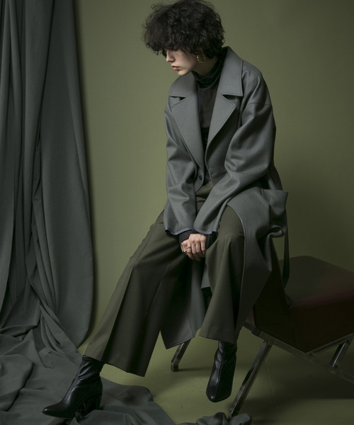 MAISON SPECIAL(メゾンスペシャル)の「◎Oggi 2月号,GISELe 11月号掲載:ニットメルトンオーバーコート【MAISON SPECIAL/メゾンスペシャル】(チェスターコート・レディース・グレー/ベージュ・FREE)」の10枚目の写真