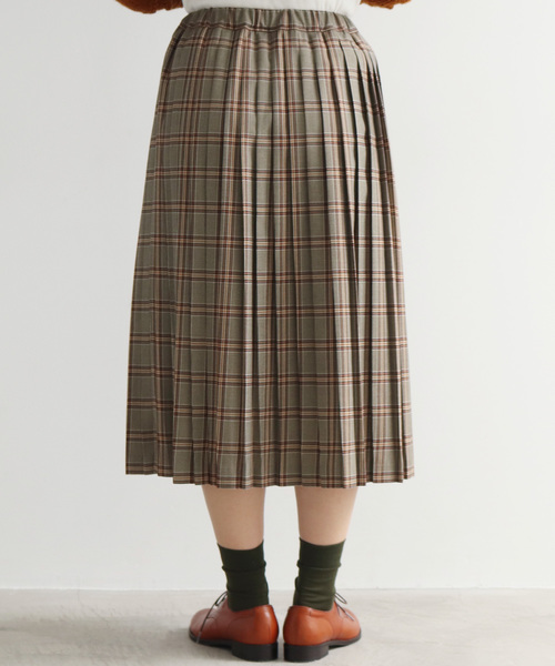 bulle de savon（ビュルデサボン）の「T/R チェックプリーツスカート  