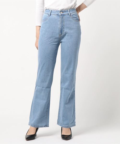 archives(アルシーヴ)の「ブーツカットデニムパンツ(デニムパンツ・レディース・ネイビー/ブルー・SMALL/MEDIUM)」の5枚目の写真