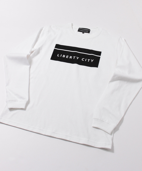 LIBERTY CITY（リバティシティ）の「【LIBERTY CITY/リバティーシティ】 [BOX LOGO] ロンT（Tシャツ/カットソー・メンズ・ホワイト/ブラック/レッド・2/4/3）」の18枚目の写真