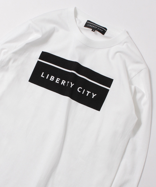 LIBERTY CITY（リバティシティ）の「【LIBERTY CITY/リバティーシティ】 [BOX LOGO] ロンT（Tシャツ/カットソー・メンズ・ホワイト/ブラック/レッド・2/4/3）」の8枚目の写真