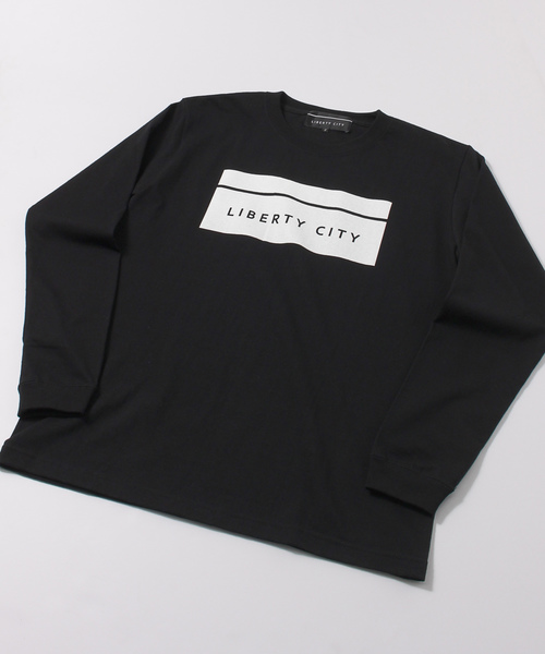 LIBERTY CITY（リバティシティ）の「【LIBERTY CITY/リバティーシティ】 [BOX LOGO] ロンT（Tシャツ/カットソー・メンズ・ホワイト/ブラック/レッド・2/4/3）」の6枚目の写真