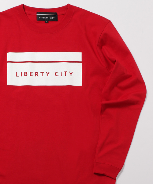 LIBERTY CITY（リバティシティ）の「【LIBERTY CITY/リバティーシティ】 [BOX LOGO] ロンT（Tシャツ/カットソー・メンズ・ホワイト/ブラック/レッド・2/4/3）」の9枚目の写真