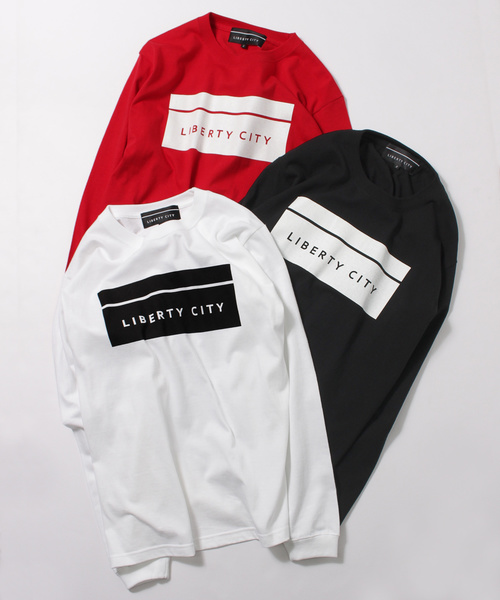 LIBERTY CITY（リバティシティ）の「【LIBERTY CITY/リバティーシティ】 [BOX LOGO] ロンT（Tシャツ/カットソー・メンズ・ホワイト/ブラック/レッド・2/4/3）」の15枚目の写真