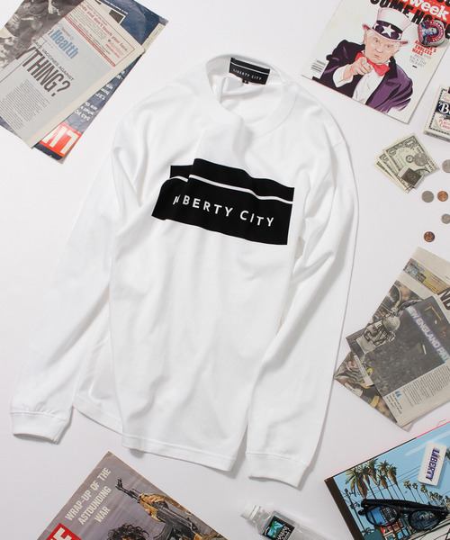 LIBERTY CITY（リバティシティ）の「【LIBERTY CITY/リバティーシティ】 [BOX LOGO] ロンT（Tシャツ/カットソー・メンズ・ホワイト/ブラック/レッド・2/4/3）」の21枚目の写真