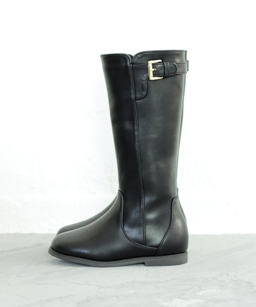 SESTO(セスト)の「ママとお揃い。キッズ用ジョッキーロングブーツ(ブーツ・キッズ・ブラック/ダークブラウン/キャメル/レオパード/パイソン・22.0cm/18.0cm/19.0cm/20.0cm/21.0cm)」の19枚目の写真