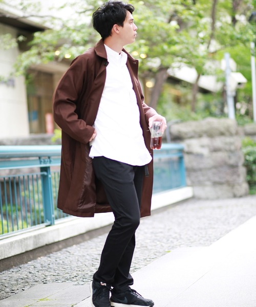 【Daniel Gregory Natale】バイカラーlinenオーバーコート Daniel Gregory Natale】バイカラーlinenオーバーコート