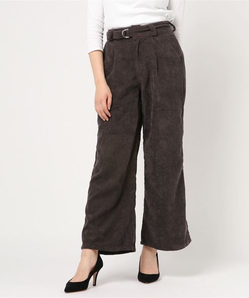 STYLEBLOCK(スタイルブロック)の「コーデュロイワイドパンツ(その他パンツ・レディース・ベージュ/キャメル/ブラウン/ブラック・M)」の8枚目の写真