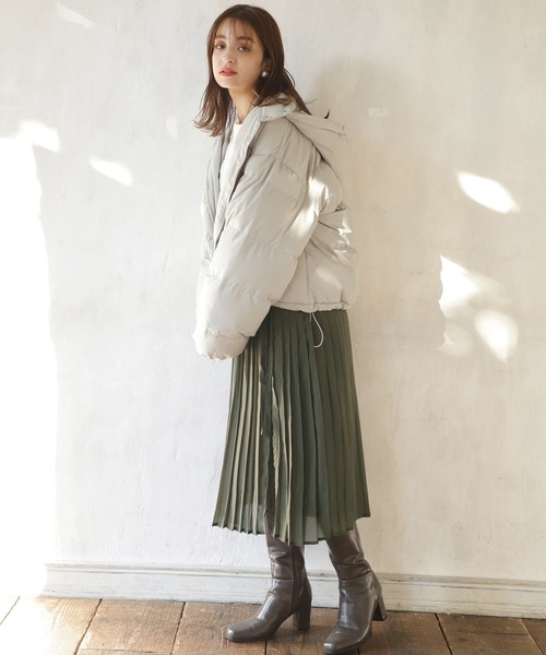 one after another NICE CLAUP（ワンアフターアナザーナイスクラップ）の「２枚セットプリーツスカート（スカート・レディース・アイボリー/ライトグレー/カーキ/ピンク・FREE）」の13枚目の写真