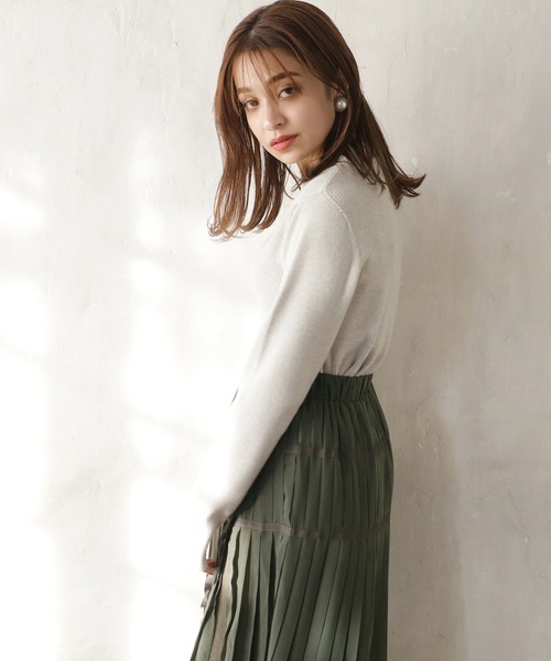 one after another NICE CLAUP（ワンアフターアナザーナイスクラップ）の「２枚セットプリーツスカート（スカート・レディース・アイボリー/ライトグレー/カーキ/ピンク・FREE）」の15枚目の写真