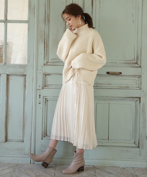 one after another NICE CLAUP（ワンアフターアナザーナイスクラップ）の「２枚セットプリーツスカート（スカート・レディース・アイボリー/ライトグレー/カーキ/ピンク・FREE）」の22枚目の写真