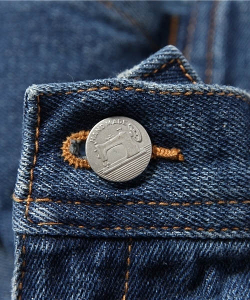 MORGAN HOMME（モルガンオム）の「カット＆ウーブンリラックスデニム/スウェットパンツ（デニムパンツ・メンズ・ホワイト/ネイビー・AL/LARGE/SMALL/MEDIUM）」の5枚目の写真