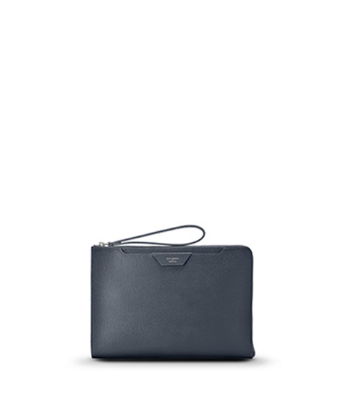 PELLE MORBIDA(ペッレモルビダ)の「Colore(コローレ)シンプルクラッチバッグ(クラッチバッグ・メンズ・チャコールグレー/サックスブルー/オレンジ/ブルー/ネイビー・FREE)」の3枚目の写真