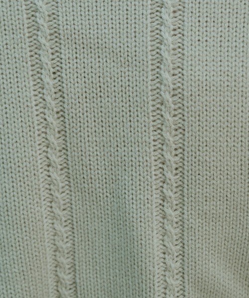 PairPair（ペアペア）の「ヘンリーネックニットプルオーバー（ニット/セーター・レディース・ライトグリーン/モカ/ライトベージュ・FREE）」の12枚目の写真