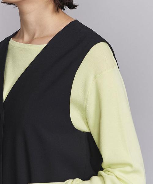 BEAUTY&YOUTH UNITED ARROWS（ビューティーアンドユースユナイテッドアローズ）の「BY TRADITIONAL サマーウールベストオールインワンо（つなぎ/オールインワン・レディース・ネイビー/ブラウン・36/38）」の6枚目の写真