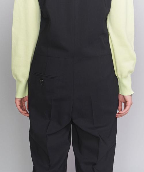 BEAUTY&YOUTH UNITED ARROWS（ビューティーアンドユースユナイテッドアローズ）の「BY TRADITIONAL サマーウールベストオールインワンо（つなぎ/オールインワン・レディース・ネイビー/ブラウン・36/38）」の4枚目の写真