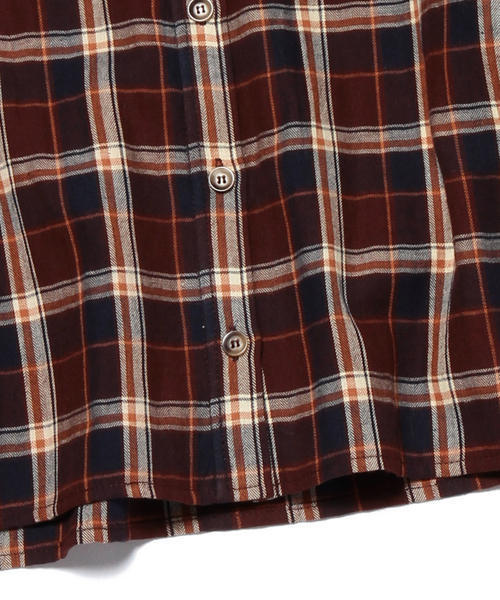 Ray BEAMS（レイビームス）の「Ray BEAMS / チェック クロップドシャツ（シャツ/ブラウス・レディース・ダークブラウン/ネイビー・ONE SIZE）」の20枚目の写真